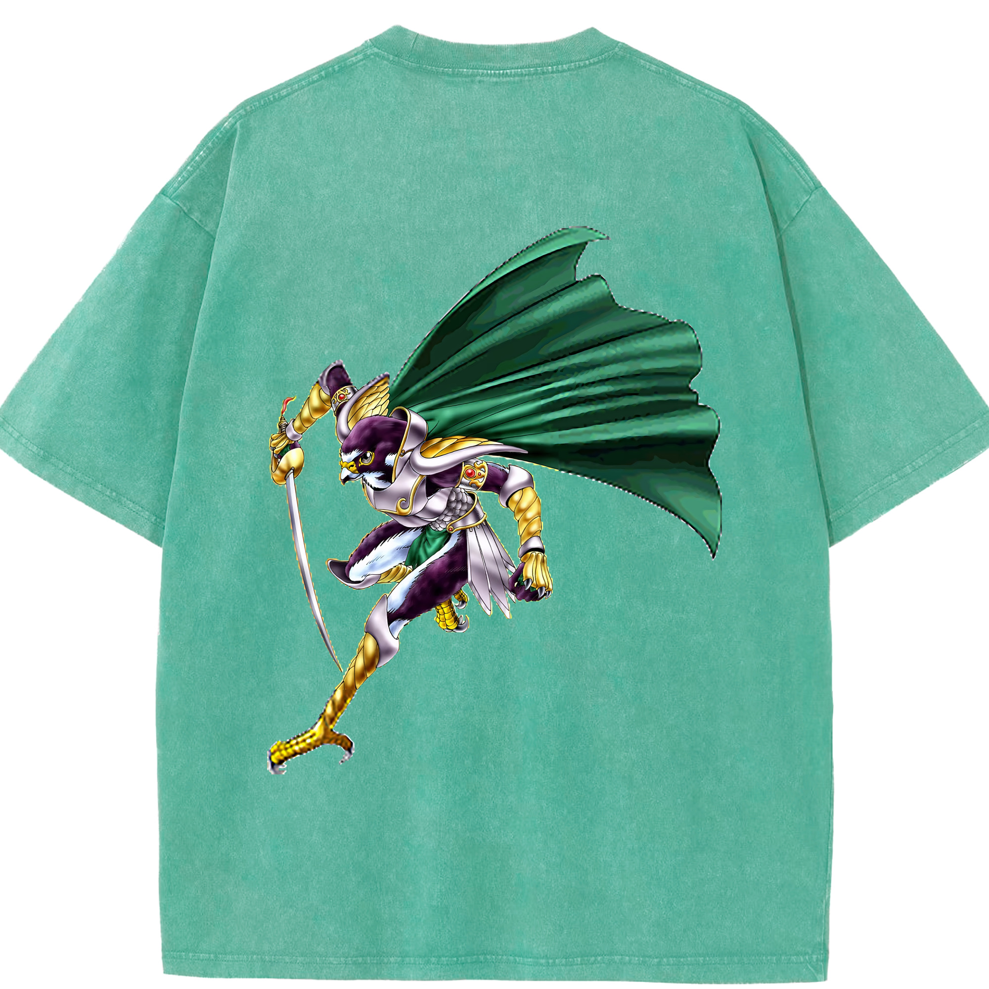 （画像用） 遊☆戯☆王 Yu-Gi-Oh! 綿100% ヴィンテージ風 半袖Tシャツ（背面プリント）